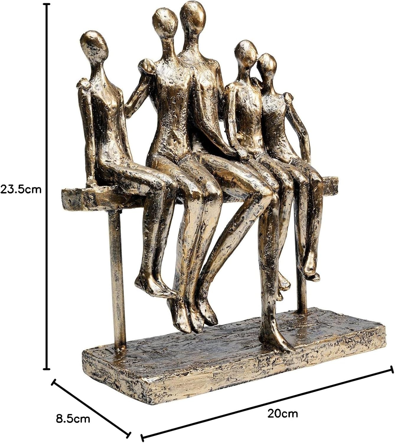 Sitting Break Gold Dekofigur 24 cm