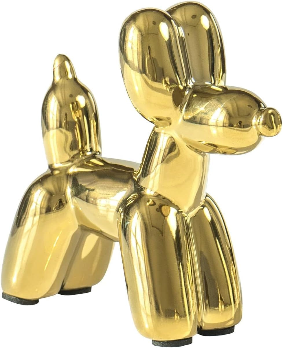 Gold Balloon Dog Keramikfigur als Geschenkidee in Gold