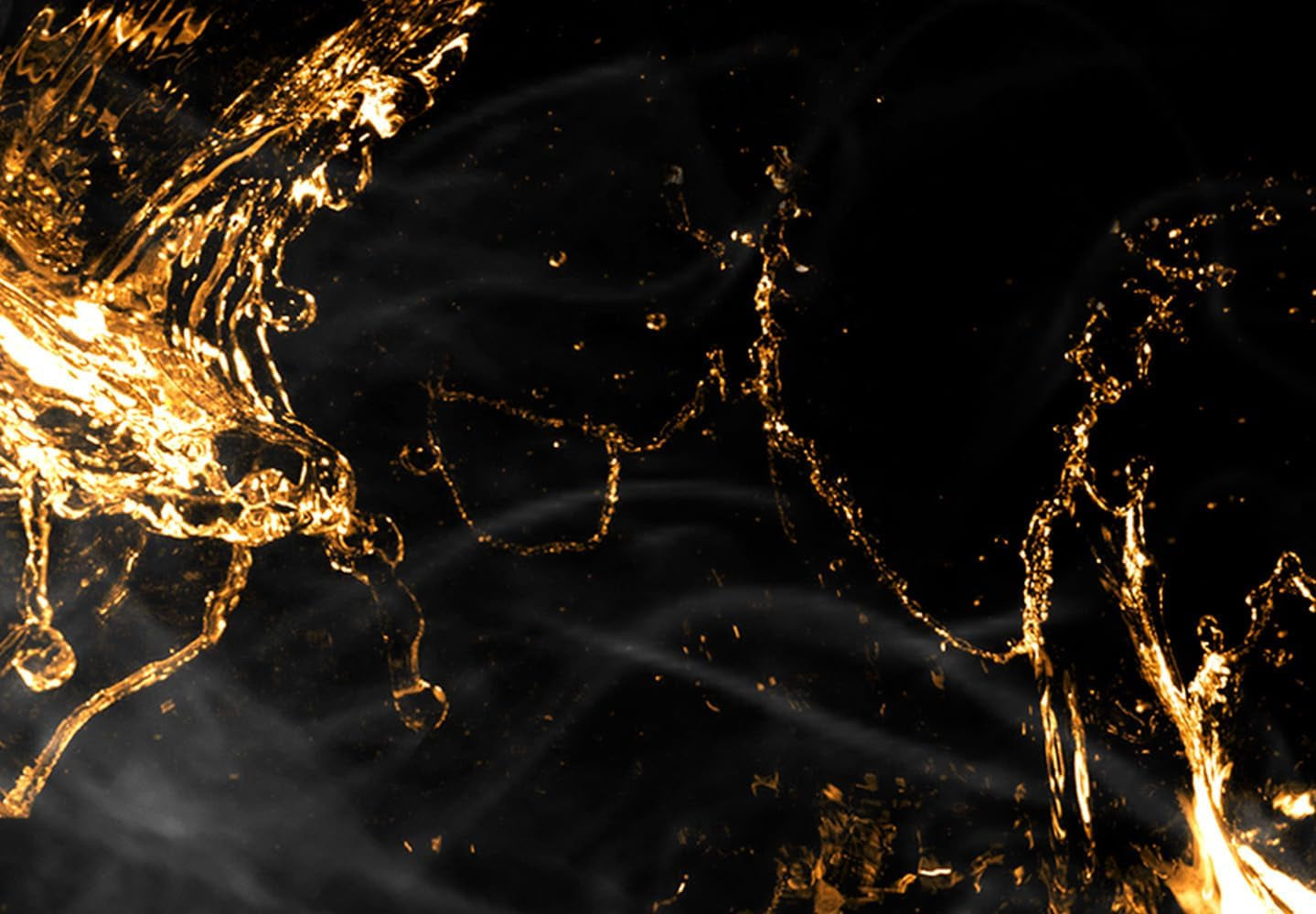 Lion Gold Acrylglasbild | Löwen-Wandbild 120 x 80 cm