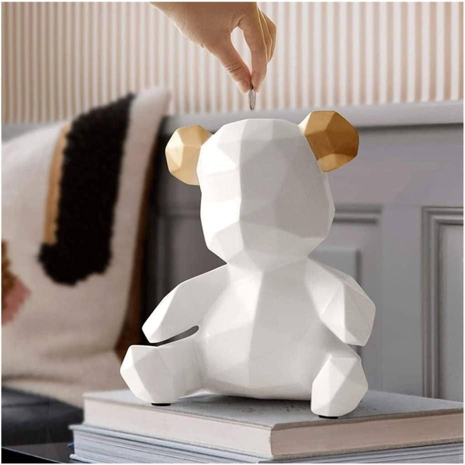 Money Bear Gold | Geometrische Spardose