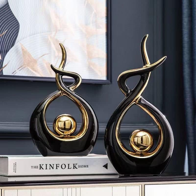 CESTATIVO Keramik Statue, Moderne Abstrakte Skulptur, Haus Deko, Tischdekoration Für Wohnzimmer, Schlafzimmer, Esszimmer, Büro