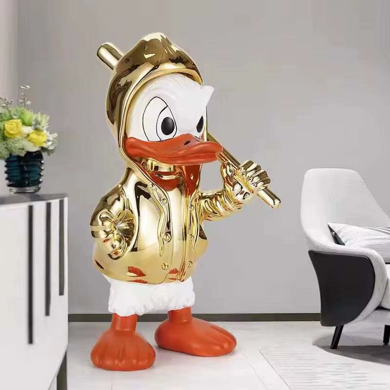 Goldene Pop-Art Animal Skulptur 37 cm aus Resin für Sideboard und Office
