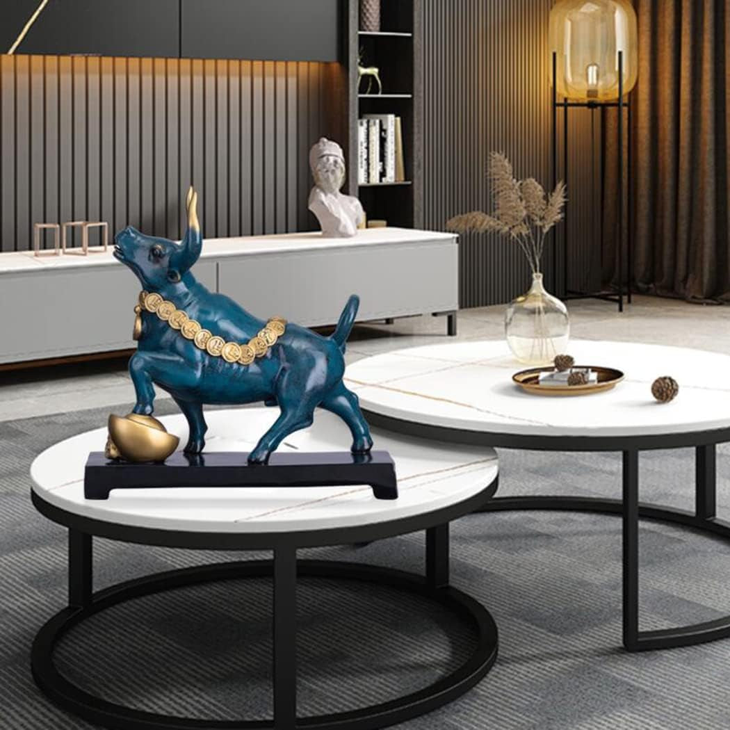 Wall Street Bull Brown | Office Skulptur 30 cm