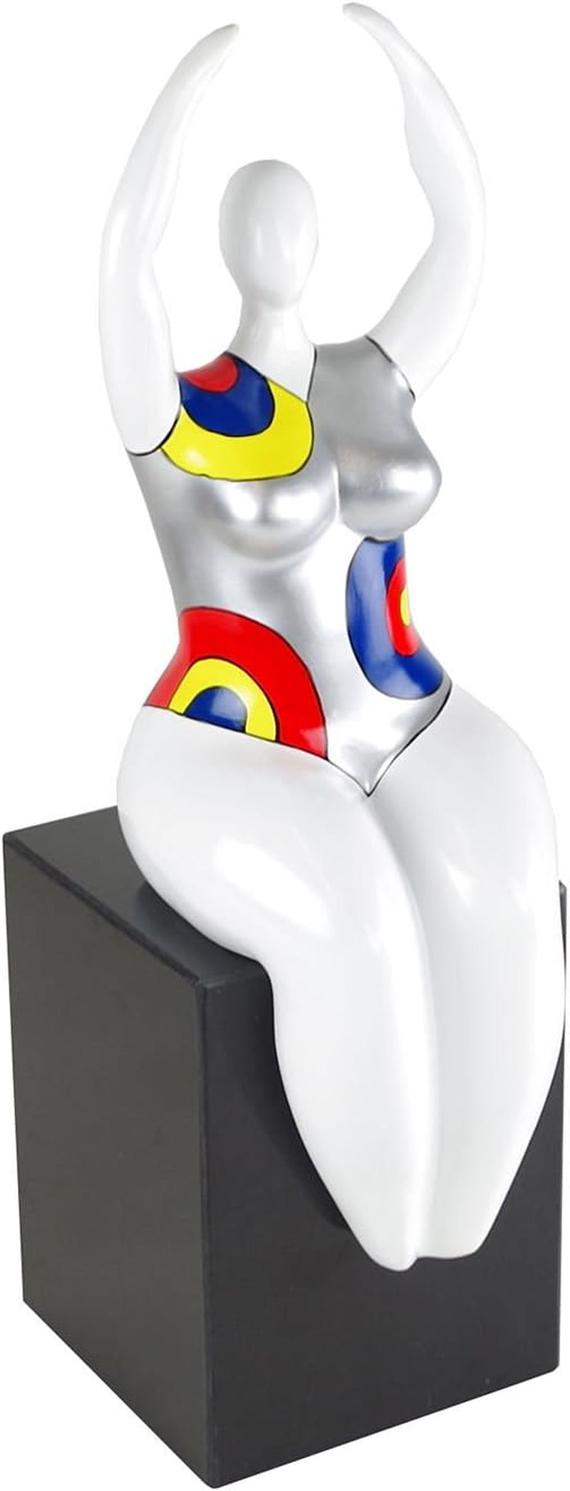 Skulptur Circle Ballerina Sitzend H. 50 Cm