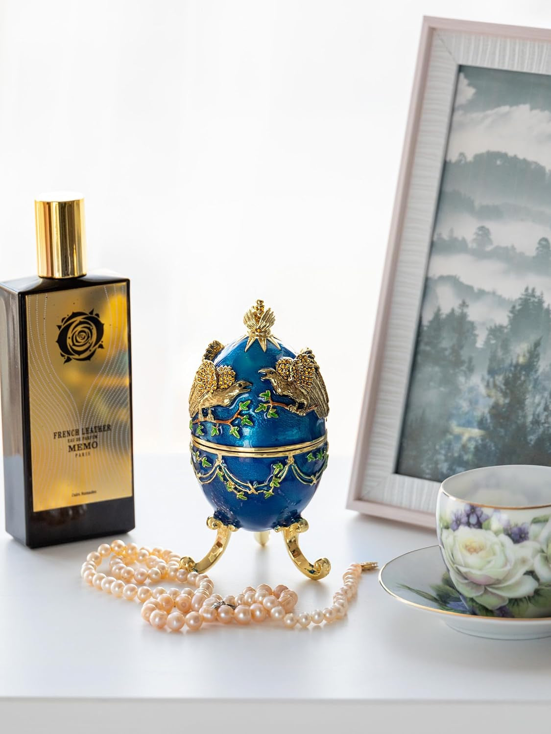 Eagle Schmuckei Blau-Gold | Sammlerobjekt mit Kristall-Look