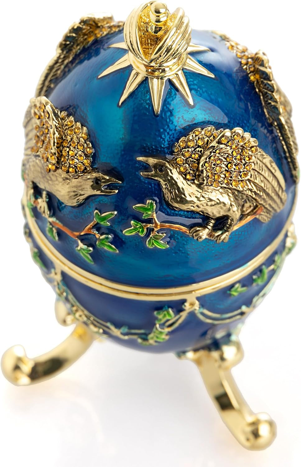 Eagle Schmuckei Blau-Gold | Sammlerobjekt mit Kristall-Look