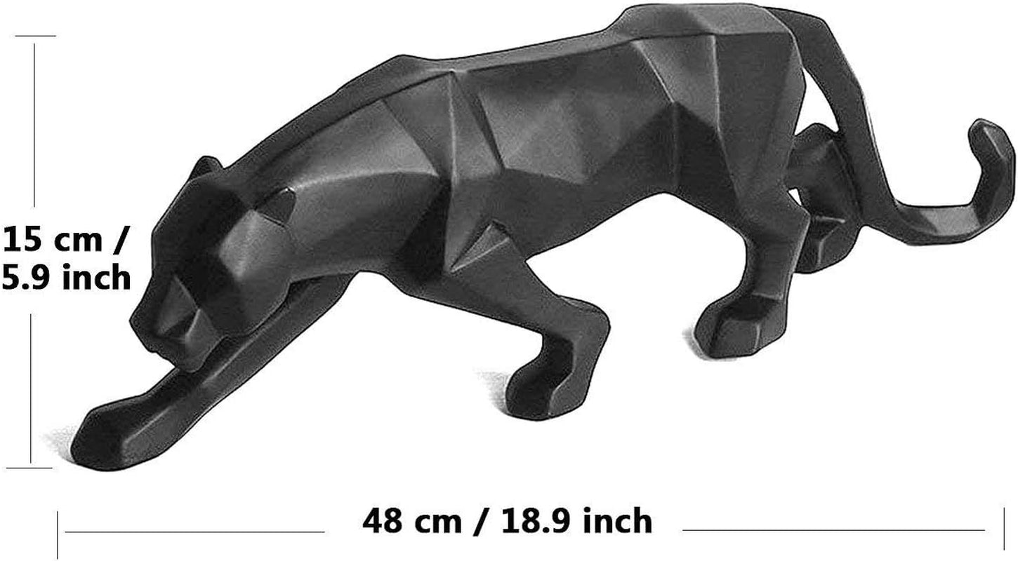 Abstract Leopard Gold | Große Panther-Skulptur