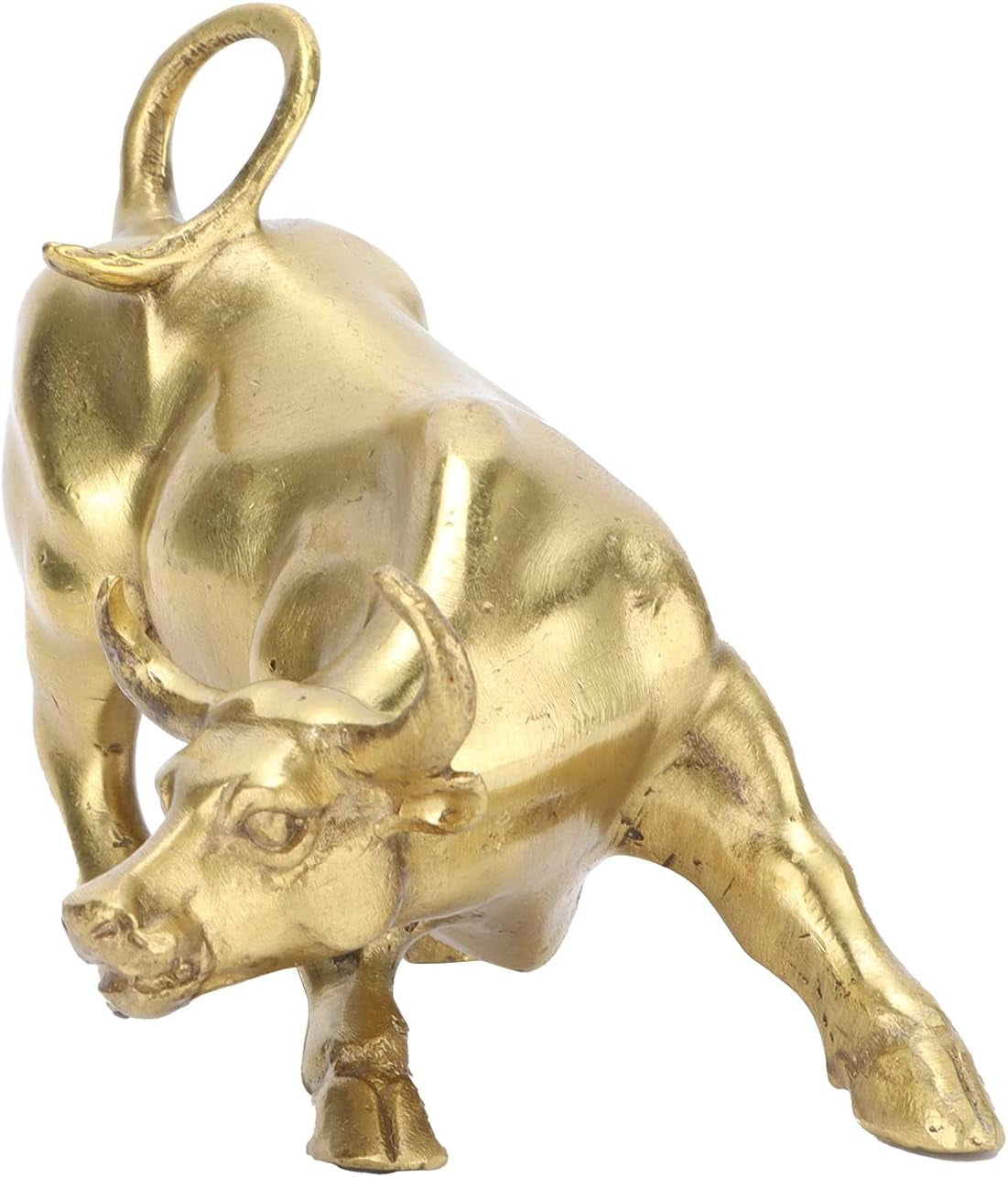 Wall Street Bull 11,7 cm | Messing-Stier für Office & Desk