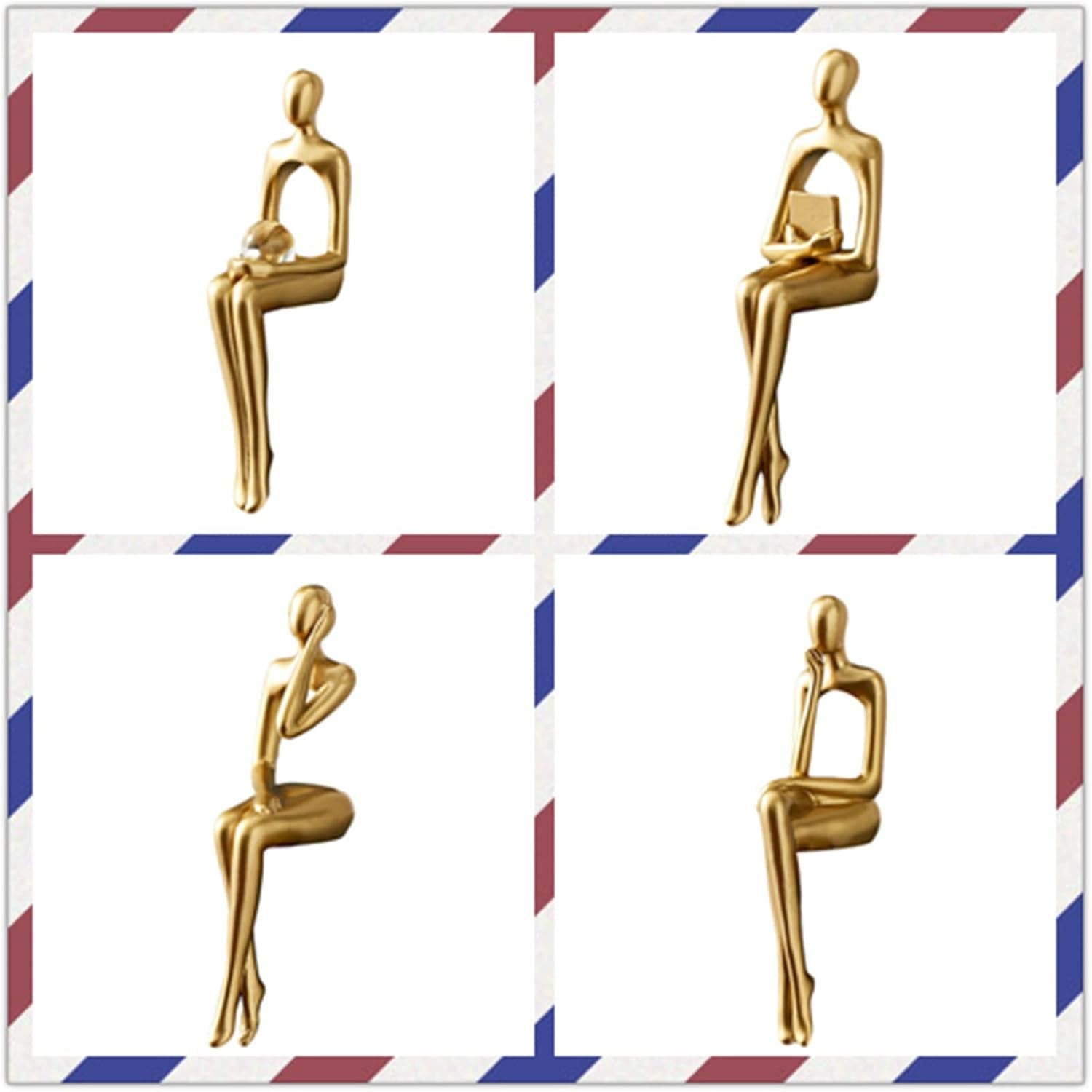 Golden Seat Figures | 3er Skulpturen-Set