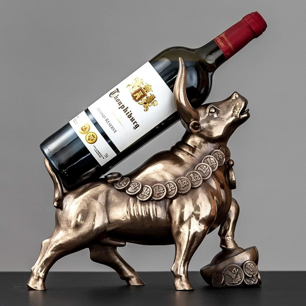 Wall Street Bull Brown | Office Skulptur 30 cm