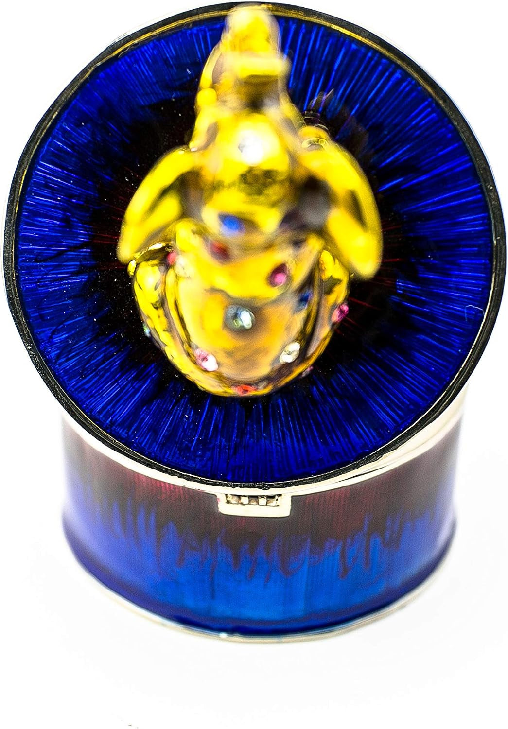 Elephant Schmuckbox Blau-Gold | Geschenkidee mit Goldakzent