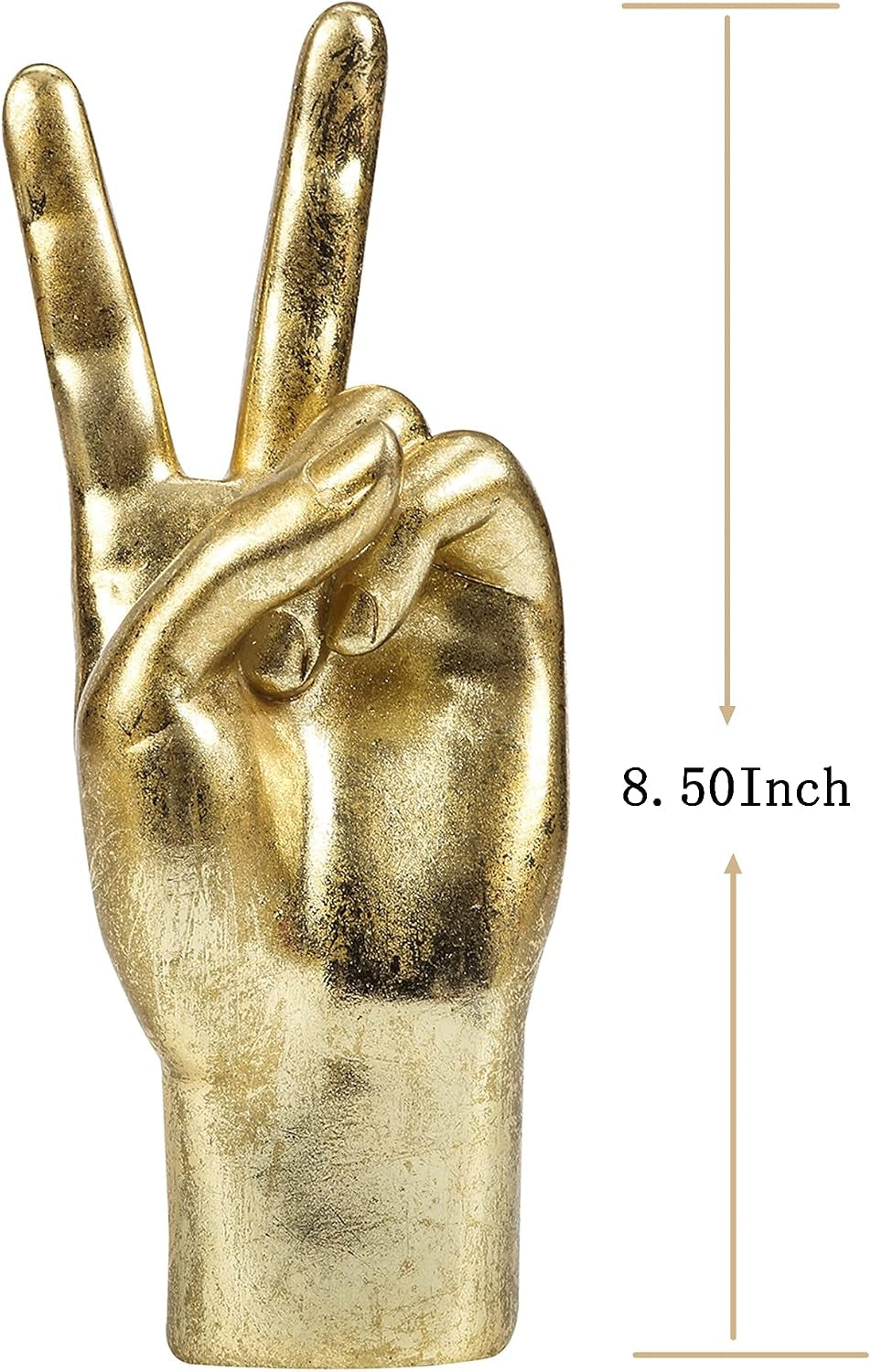 Victory Hand Gold 21,6 cm | Symbol-Skulptur für Office Detail 4