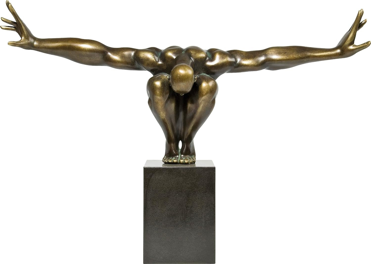 Athlet Bronze Skulptur - Kraftvolles Statement Piece
