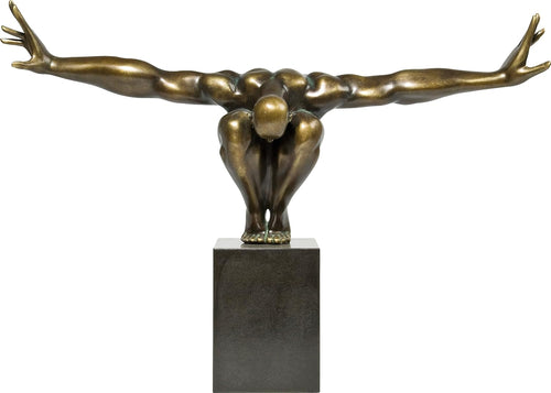 Athlet Bronze Skulptur - Kraftvolles Statement Piece