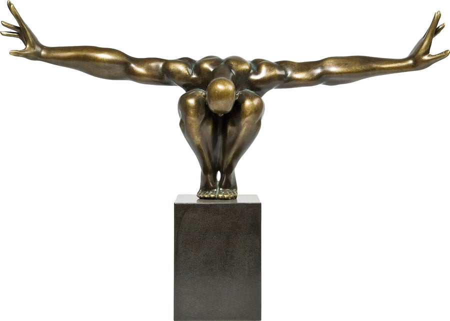 Athlet Bronze Skulptur - Kraftvolles Statement Piece