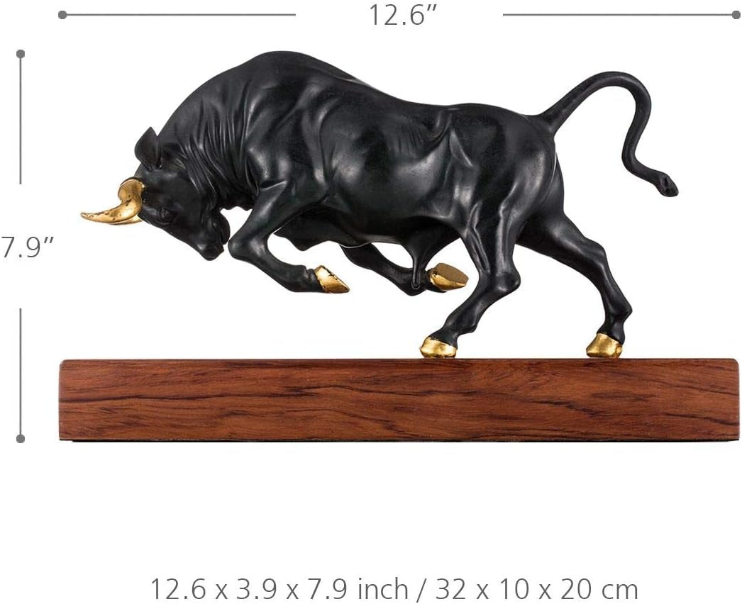 Charging Bull Bronze | Stier-Skulptur mit Kraftwirkung