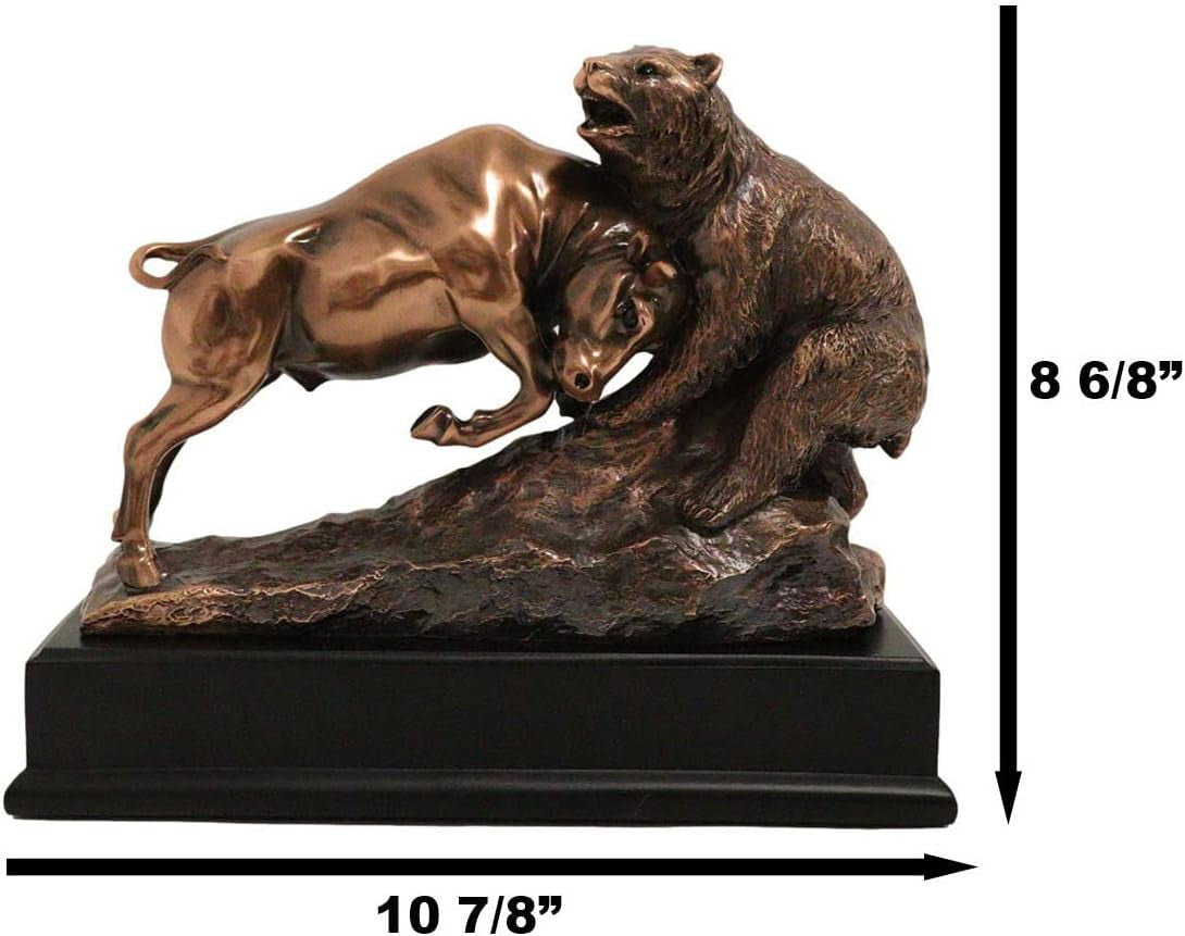 Charging Bull & Bear Bronze - Börsen-Skulptur