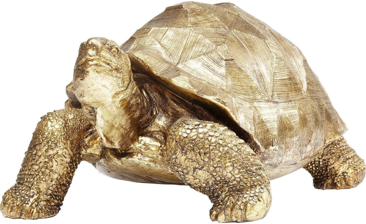 Turtle Gold - Große Schildkröten-Skulptur 60 cm