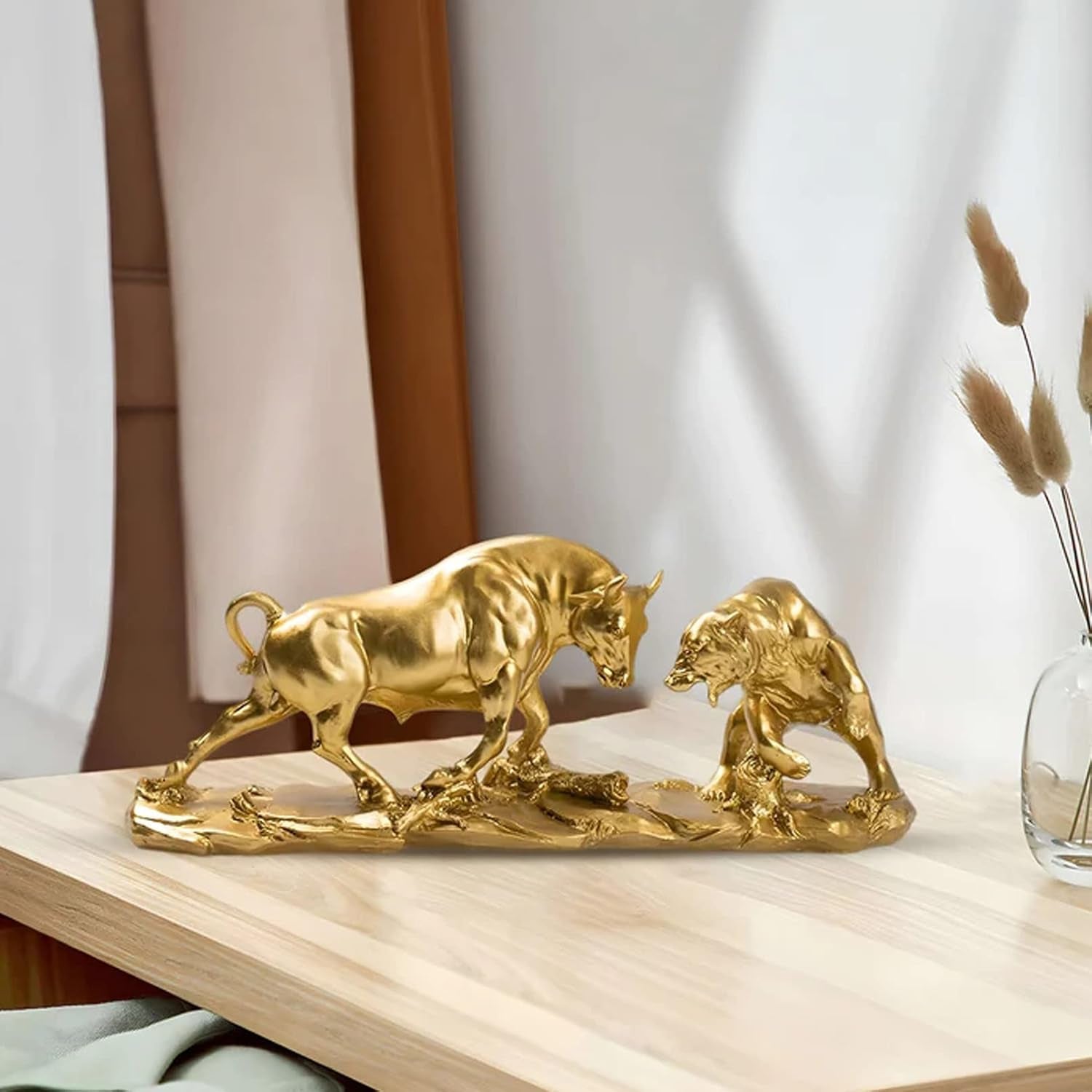 Bull & Bear Desk Sculpture - Börsenfigur für Office & Schreibtisch