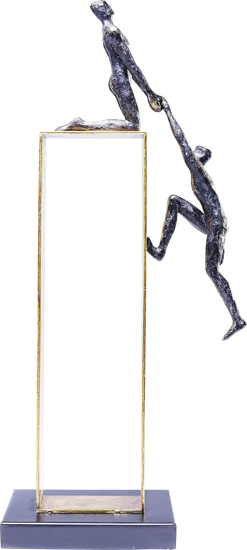 Come Together Skulptur Schwarz-Gold | Figurenobjekt 51 cm