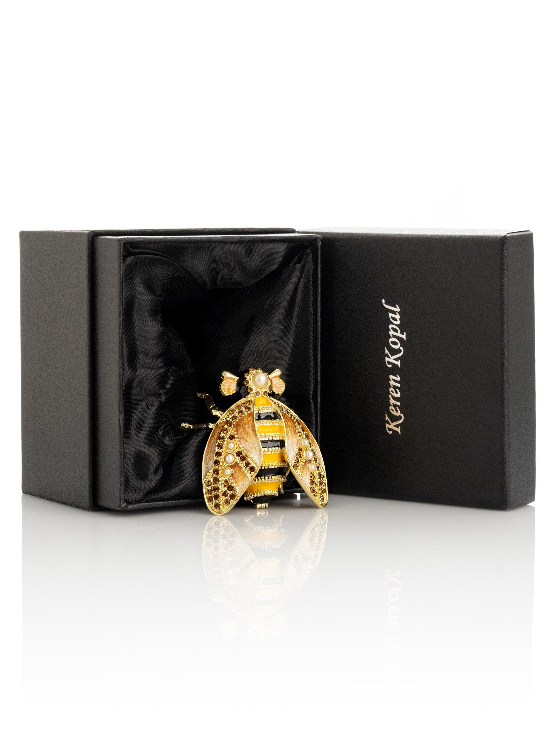 Black-Gold Queen Bee | Geschenkidee mit Kristallen - LAFFARTS Gallery