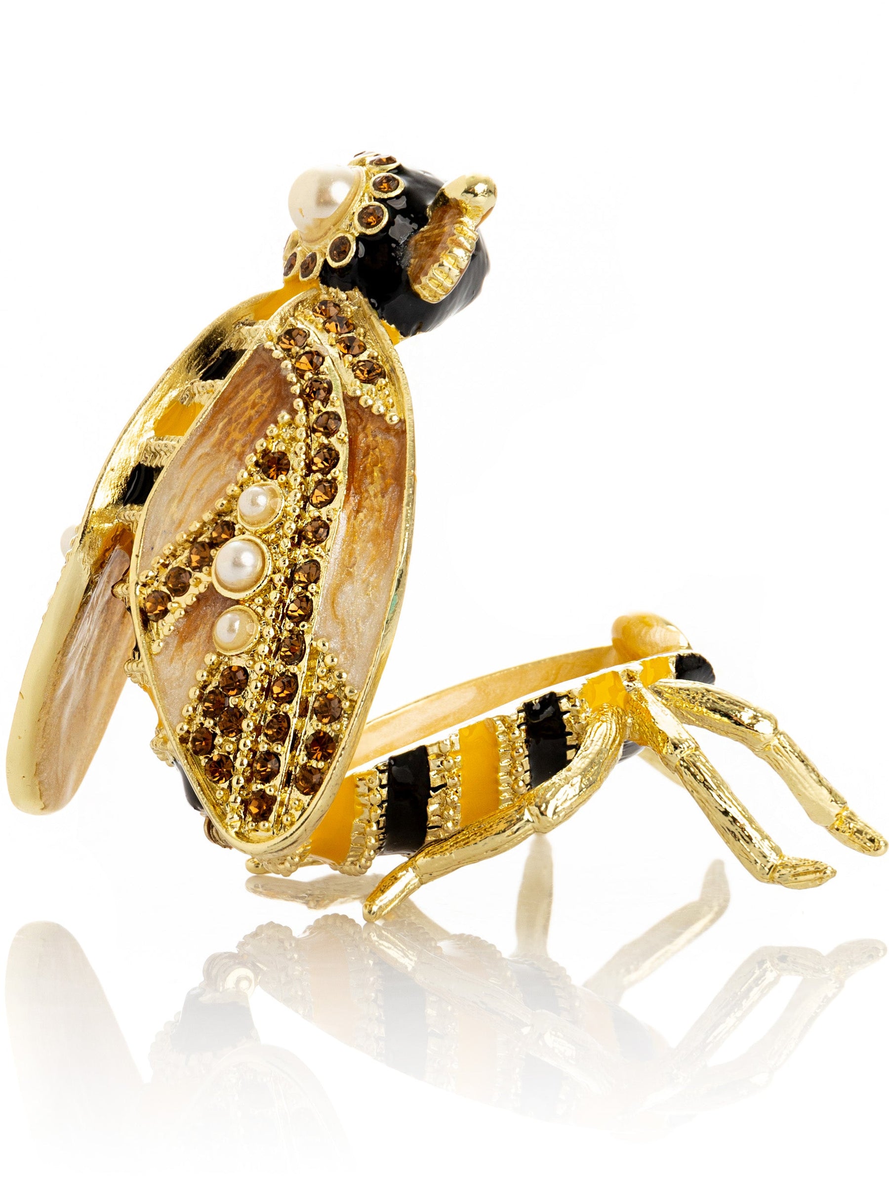 Black-Gold Queen Bee | Geschenkidee mit Kristallen - LAFFARTS Gallery
