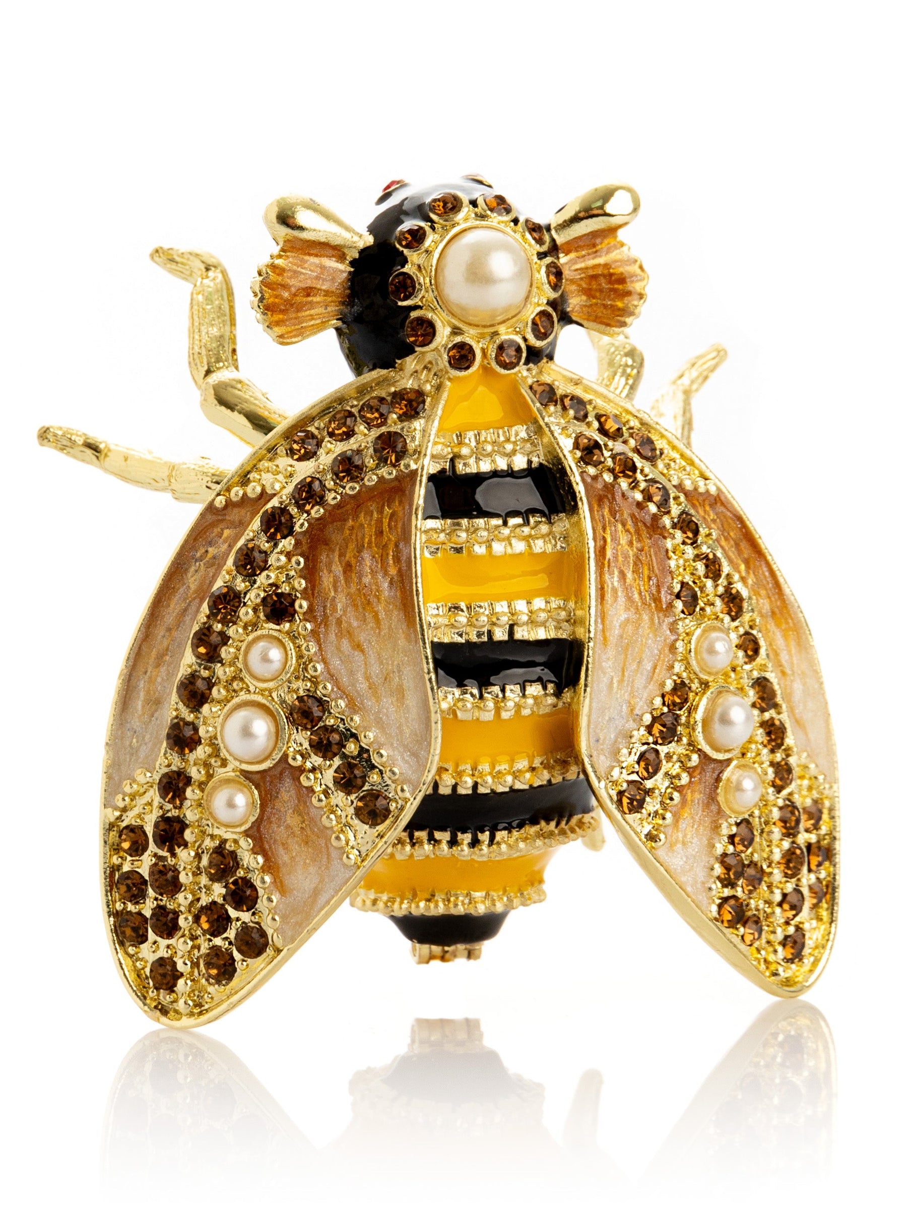 Black-Gold Queen Bee | Geschenkidee mit Kristallen - LAFFARTS Gallery