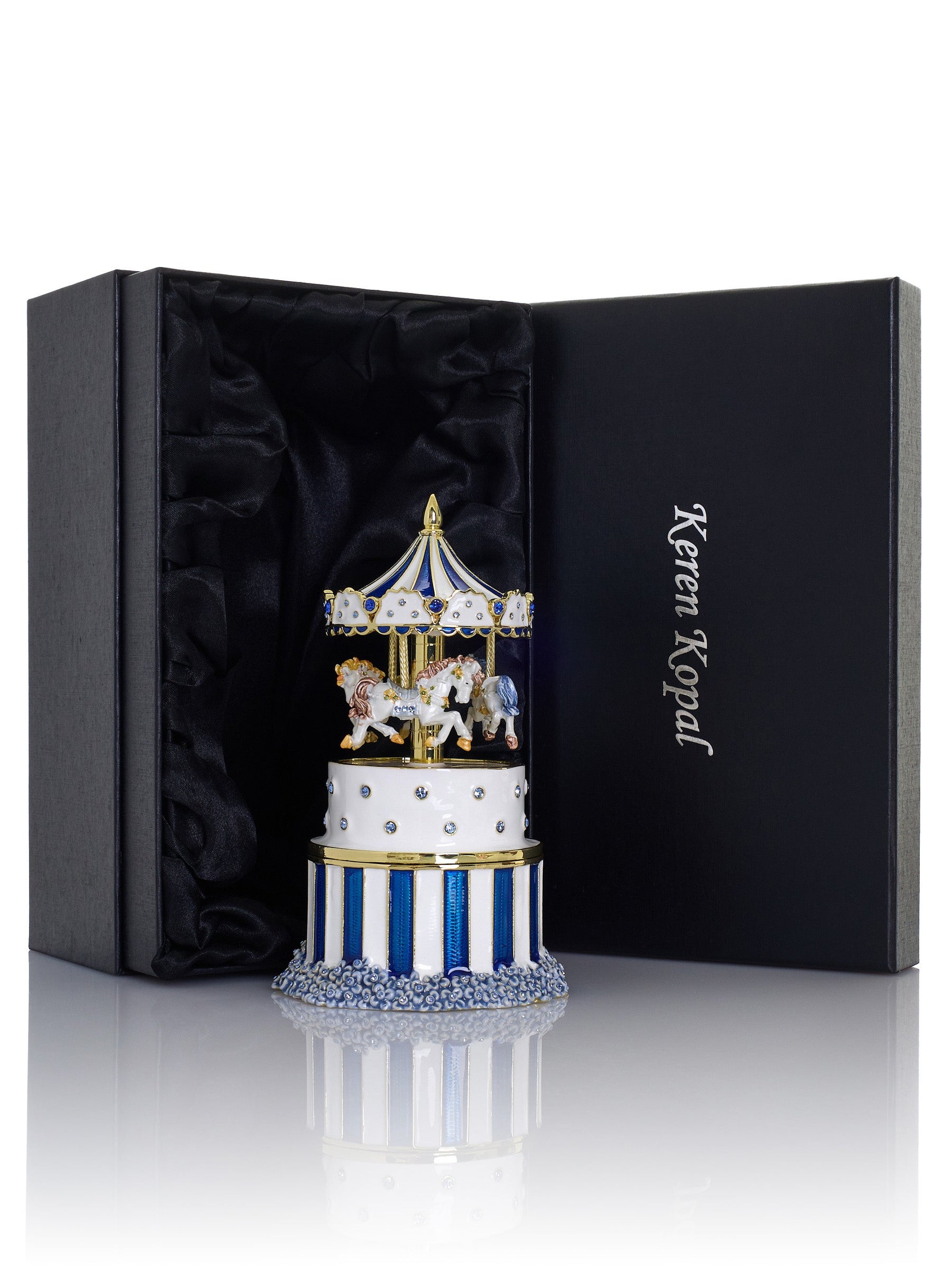 Blue Horse Carousel Collector Box | Limitierte Geschenkidee - LAFFARTS Gallery