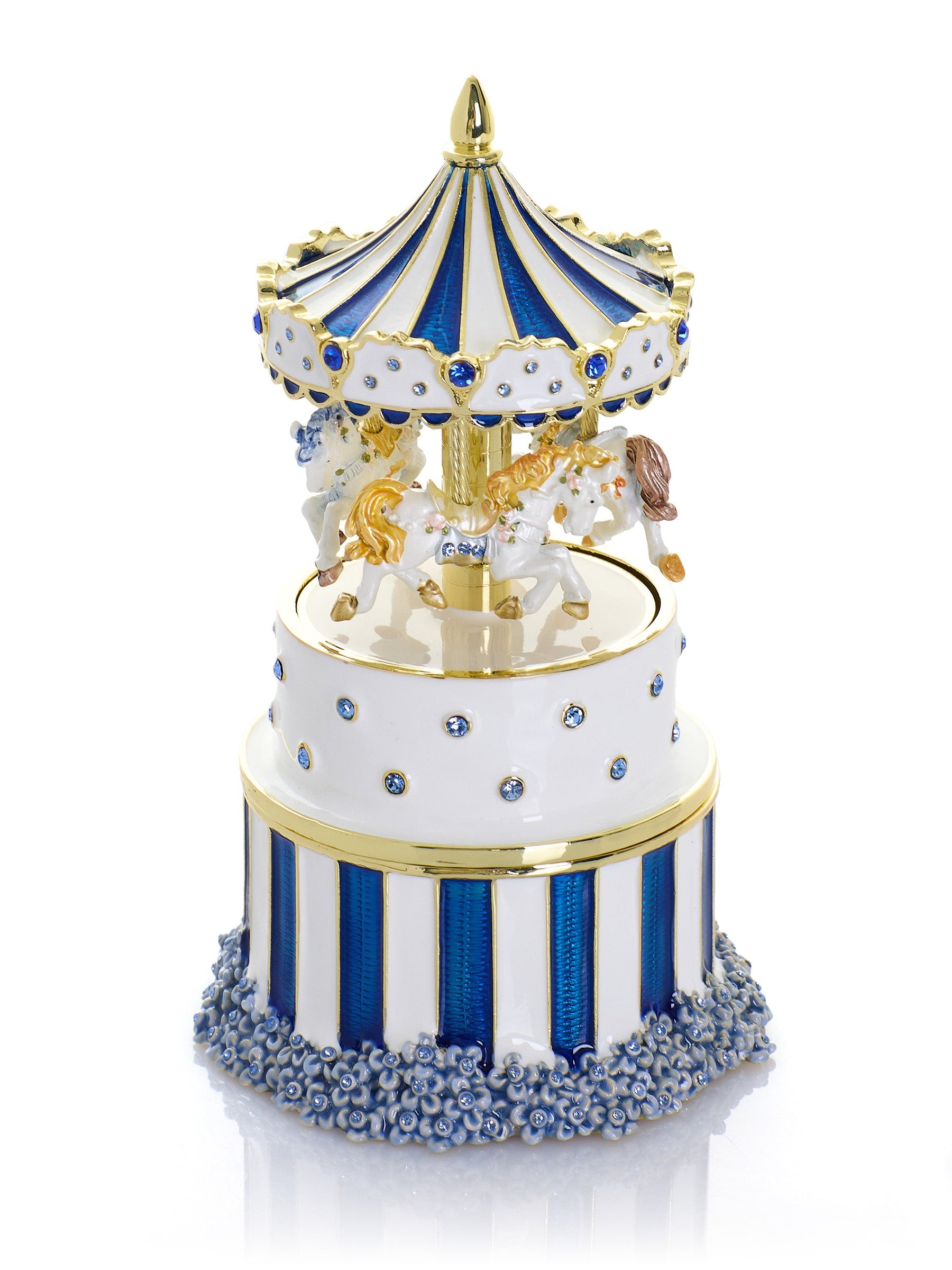 Blue Horse Carousel Collector Box | Limitierte Geschenkidee - LAFFARTS Gallery