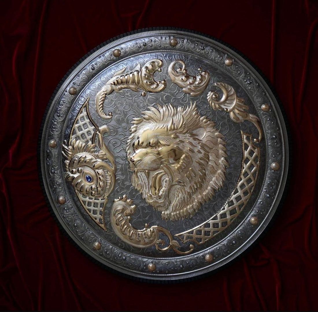 Die Insignie 70 x 50 x 8 cm | Heraldisches Gold-Unikat von Sergey Filippenko