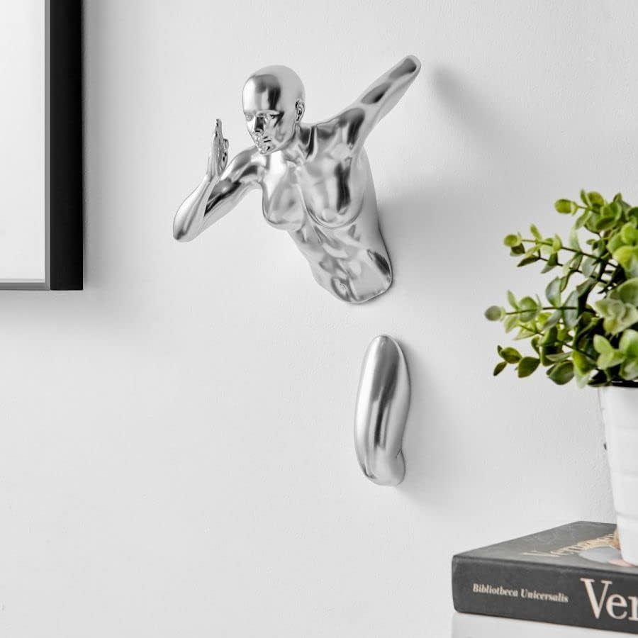 Chrome Runner Wall Sculpture | 3D Wandobjekt