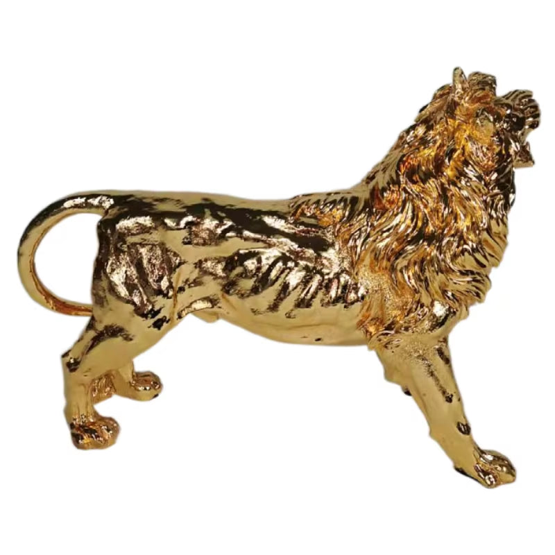Lion Guard Löwen-Skulptur 45 x 17 x 31 cm in Goldoptik - Ansicht 2