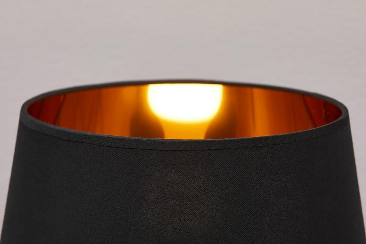 Black Beauty Pferde-Tischlampe | Schwarz-Gold 75 cm