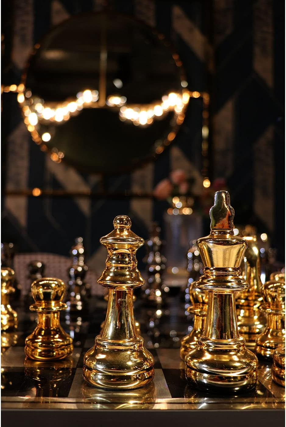 Chess Gold XL Schachobjekt 60 x 60 cm