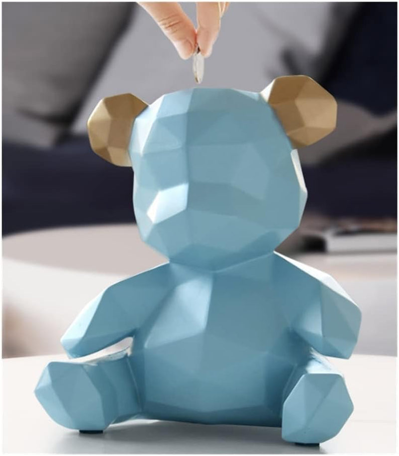 Money Bear Gold | Geometrische Spardose
