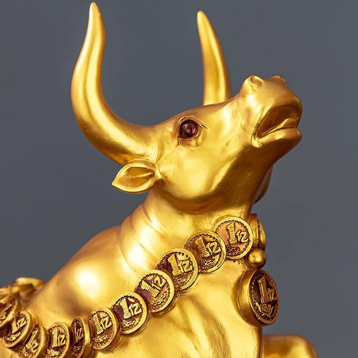 Blue Bull & Bear Bronze | Executive Skulptur 27 cm