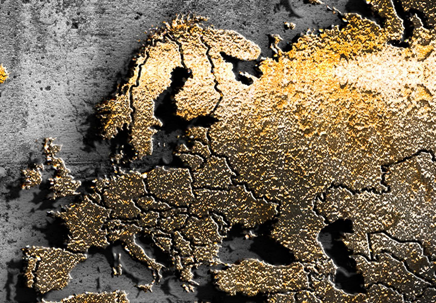 Black Gold Texture Acrylglasbild 120 x 80 cm | Wandkunst
