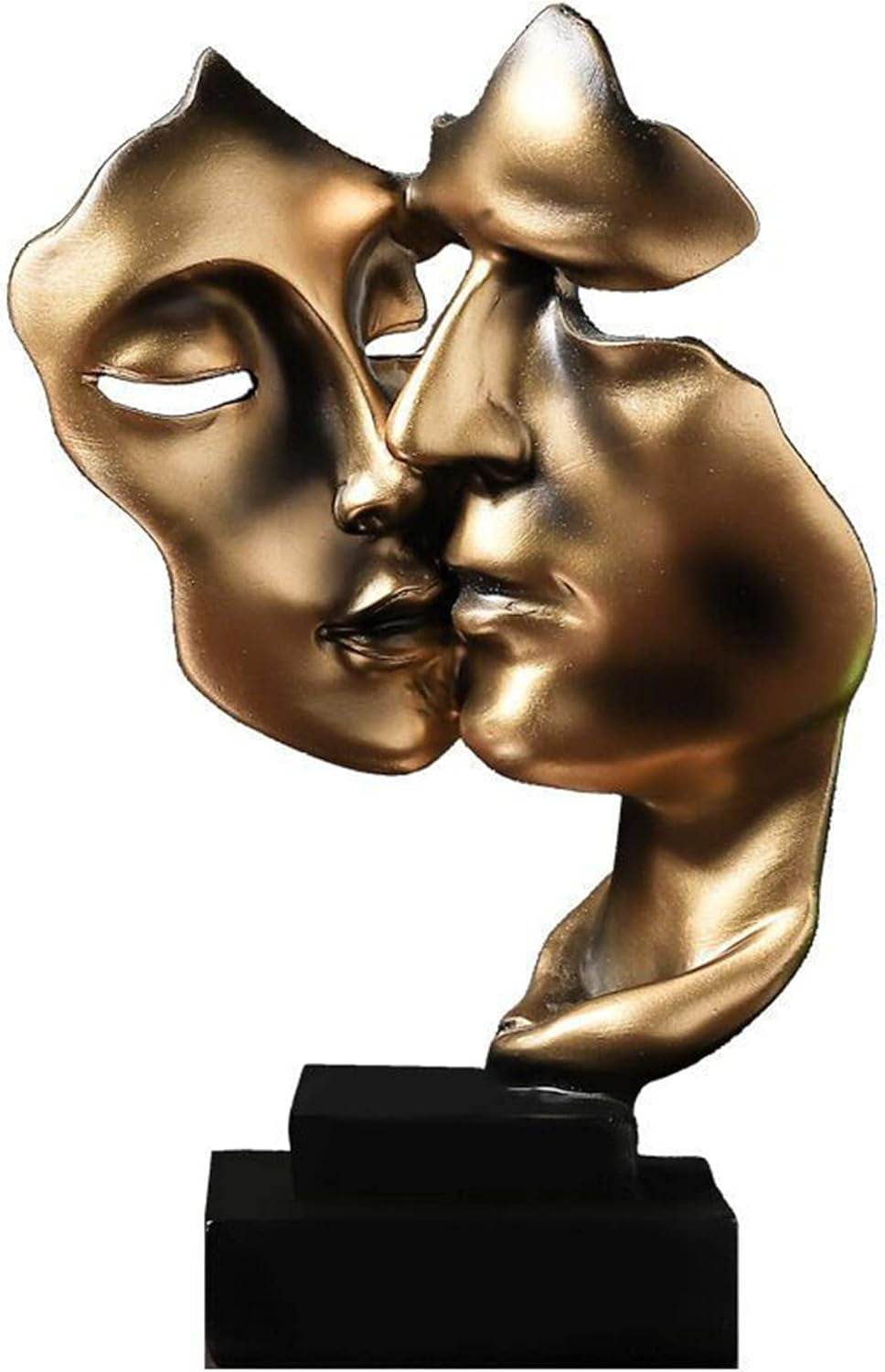 Skulptur Deko, Deko Wohnzimmer Modern Harz Skulptur Stabile Platzierung Geeignet Für Die Dekoration Von Wohnzimmer, Bar, Zimmer, Büro (Gold)