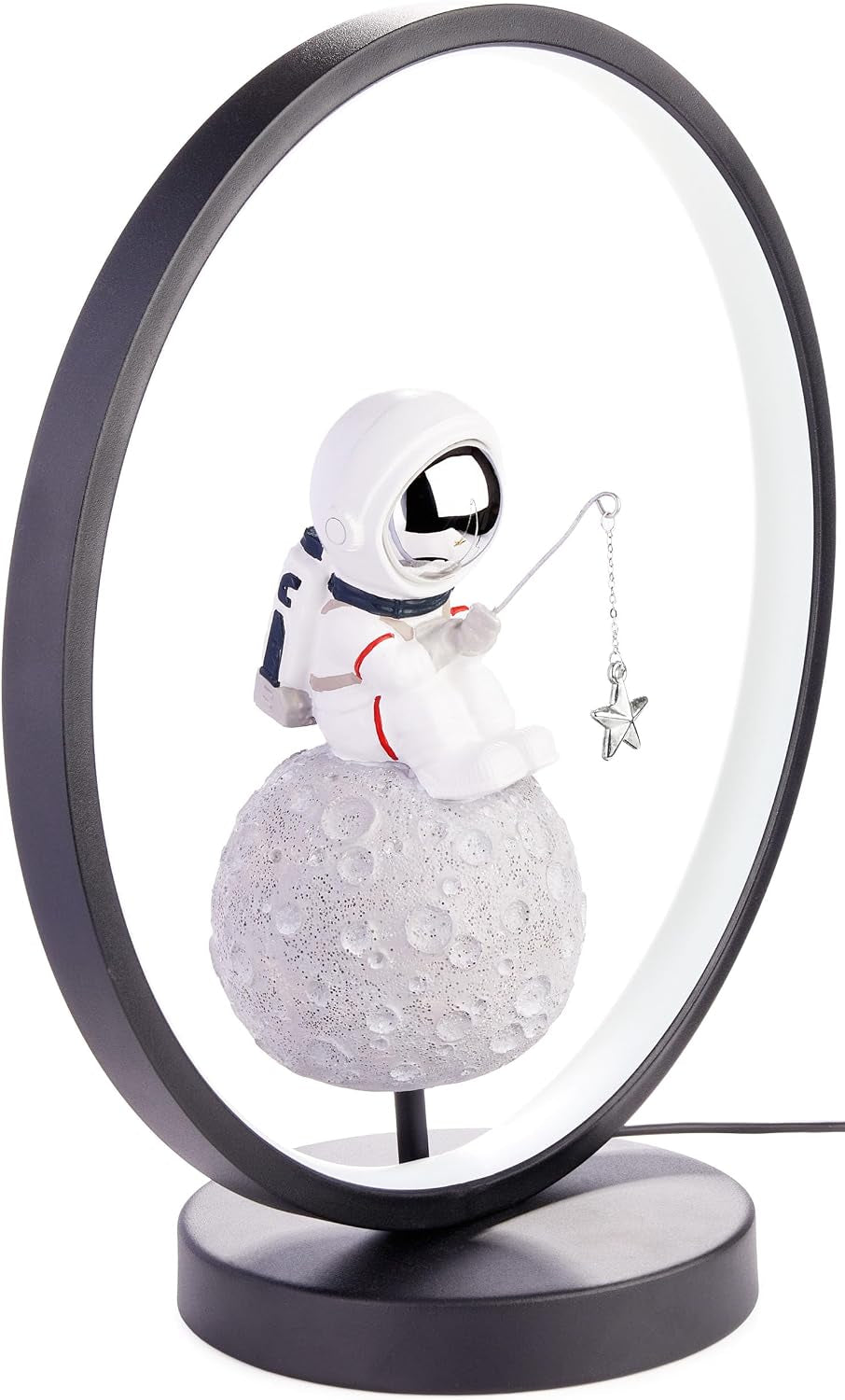 Fishing Astronaut Gold | Pop-Art Tischleuchte 32 cm