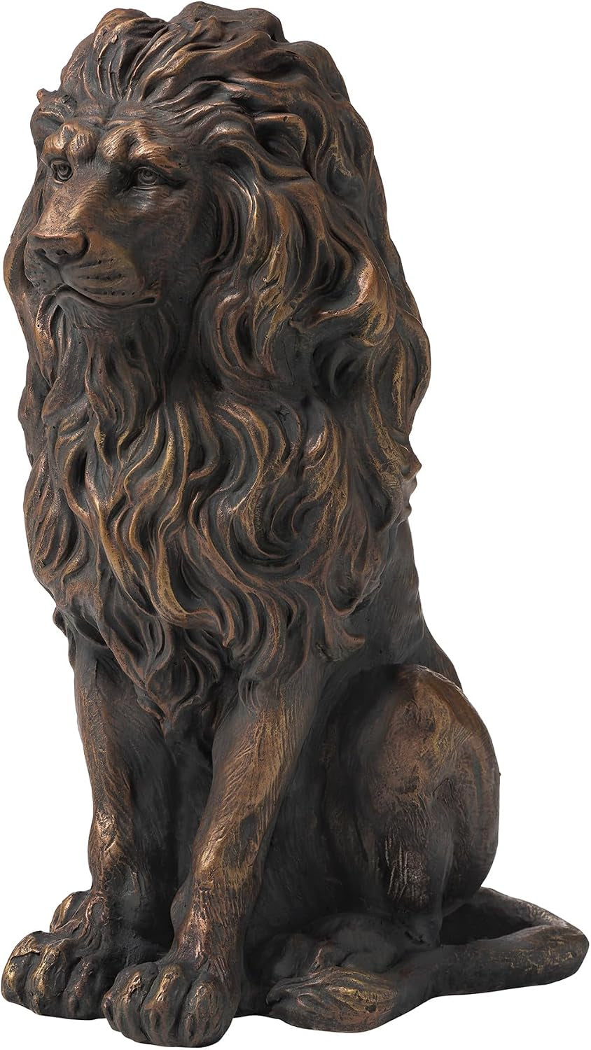 Guardian Statue Sitzender Löwe, Bronze