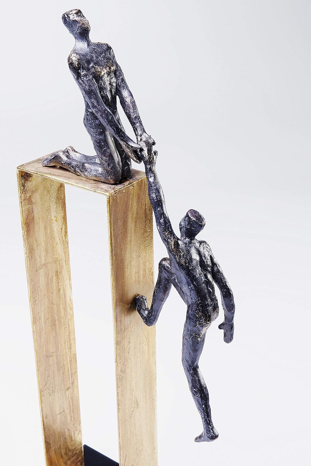 Come Together Skulptur Schwarz-Gold | Figurenobjekt 51 cm