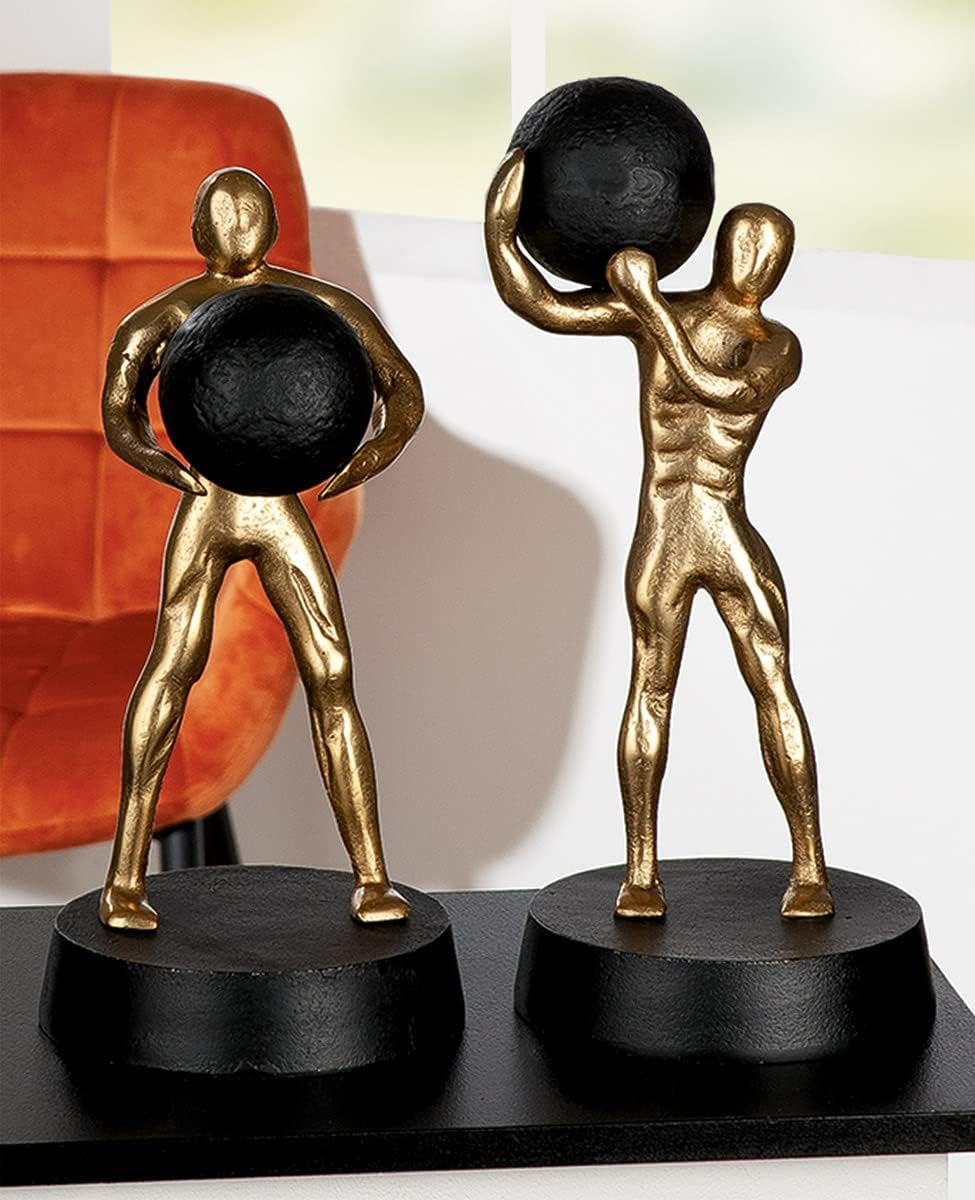 Strong XL Gold 35,5 cm | Moderne Skulptur in Goldoptik