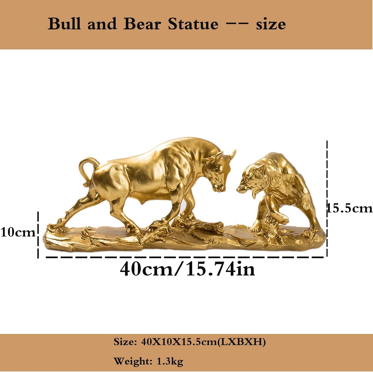 Cutfouwe Wall Street Bull & Bear Schlacht Harz Statue,Abstrakte Figur-Bull Bear Fight Financial Broker Geschenk Für Schlafzimmer, Studie, Weinschrank, Büro,Skulptur Deko