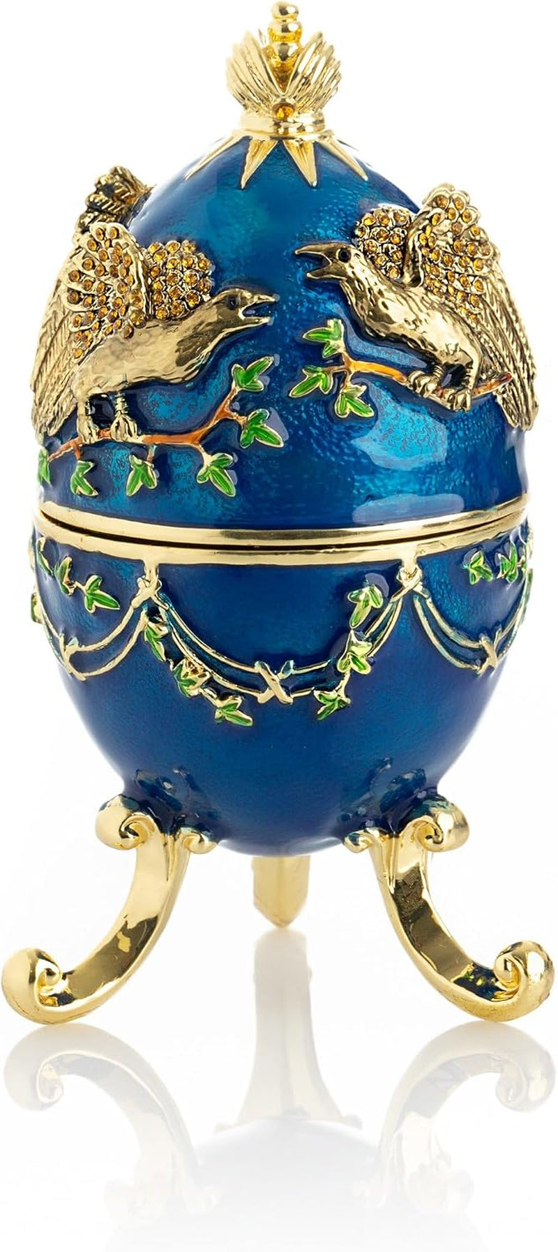 Eagle Schmuckei Blau-Gold | Sammlerobjekt mit Kristall-Look