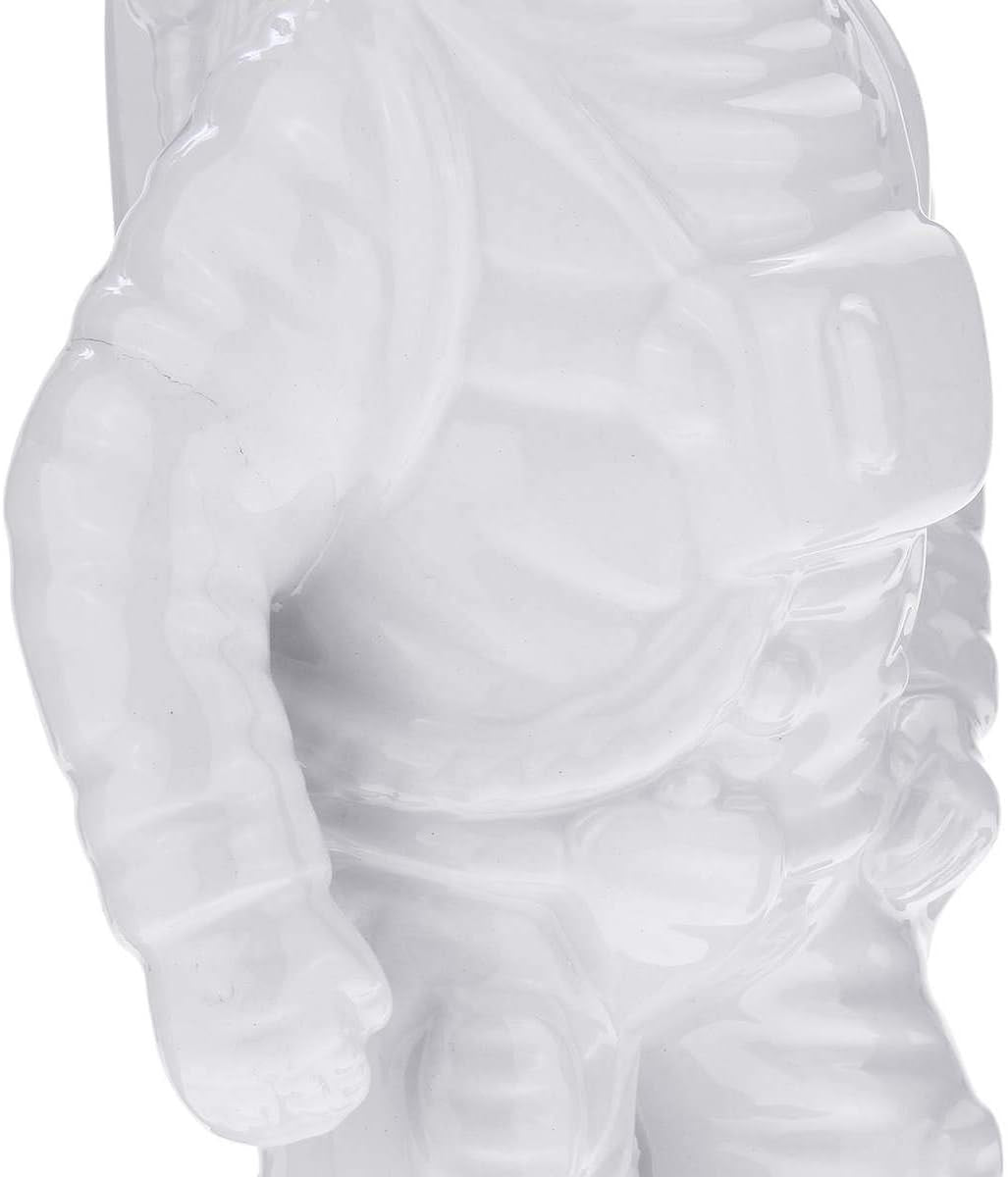 Gold Space Man Skulptur Astronaut Mode Vase Kreative Moderne Keramik Kosmonauten Ornament Modell Garten Statue Wohnaccessoires (2Er Pack)