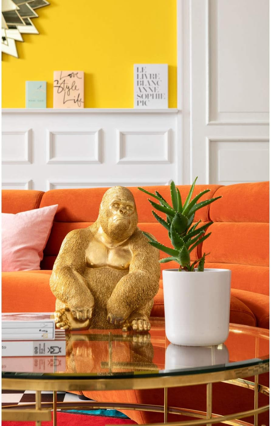 Monkey Gorilla Gold - Dekofigur mit Goldoptik 39 cm