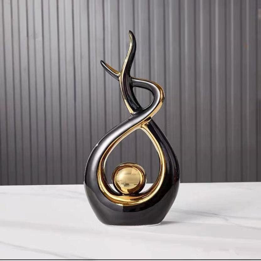 CESTATIVO Keramik Statue, Moderne Abstrakte Skulptur, Haus Deko, Tischdekoration Für Wohnzimmer, Schlafzimmer, Esszimmer, Büro