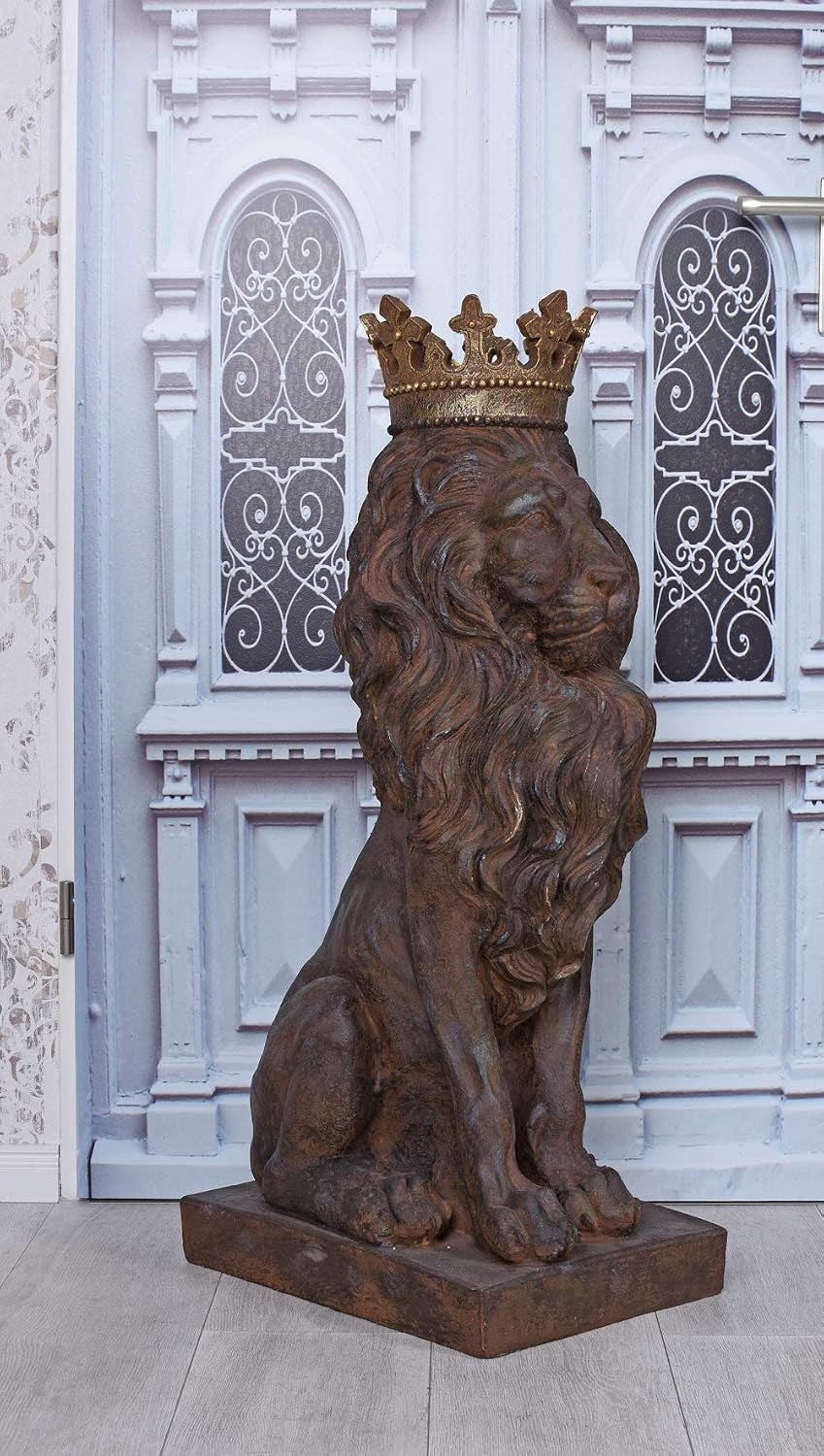 XXL Parkskulptur Löwe Antik Löwenstatue Gartenskulptur Gartenfigur Löwenfigur Cw205 Palazzo Exklusiv