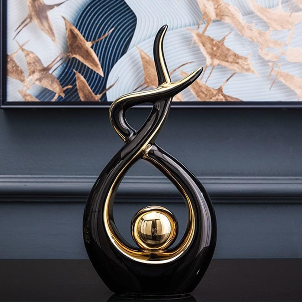 CESTATIVO Keramik Statue, Moderne Abstrakte Skulptur, Haus Deko, Tischdekoration Für Wohnzimmer, Schlafzimmer, Esszimmer, Büro