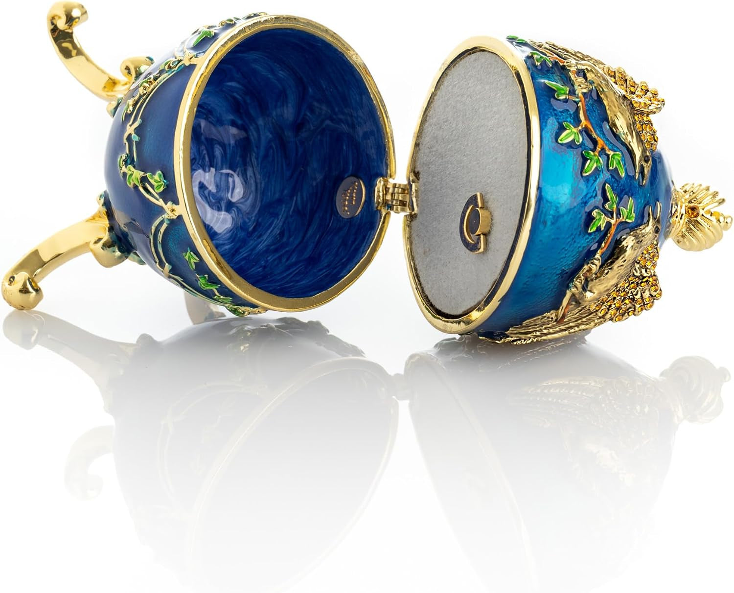 Eagle Schmuckei Blau-Gold | Sammlerobjekt mit Kristall-Look
